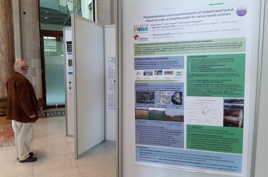 Participations au colloque Aquaconsoil 2019 et au forum de Paris sur les NBS